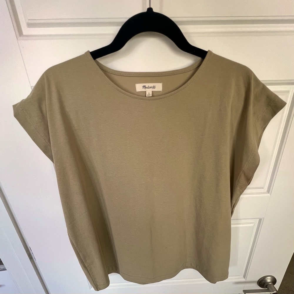 Madewell Olive Green Boxy Tee